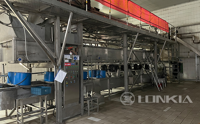 2 T/Hour Bagged Yogurt Water Bath Sterilization Production Line Project in Baoding, China