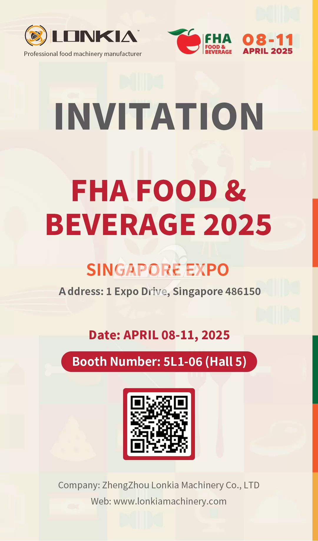 LONKIA’s Invitation to FHA Food & Beverage 2025