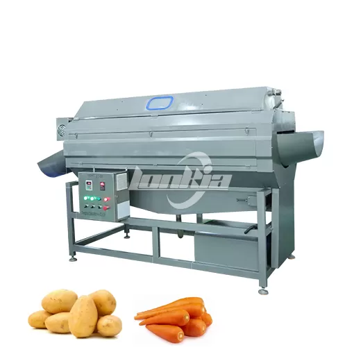 Automated Potato Peeling Cutting Blanching Line