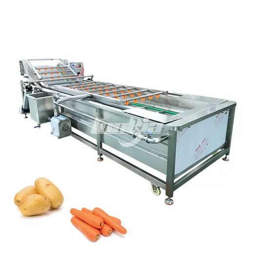 Automated Potato Peeling Cutting Blanching Line