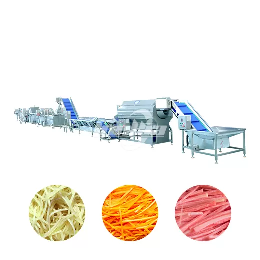 Automated Potato Peeling Cutting Blanching Line