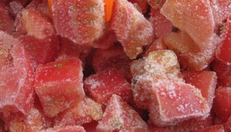Frozen tomatoes