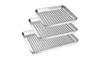 wave-shaped baking pan