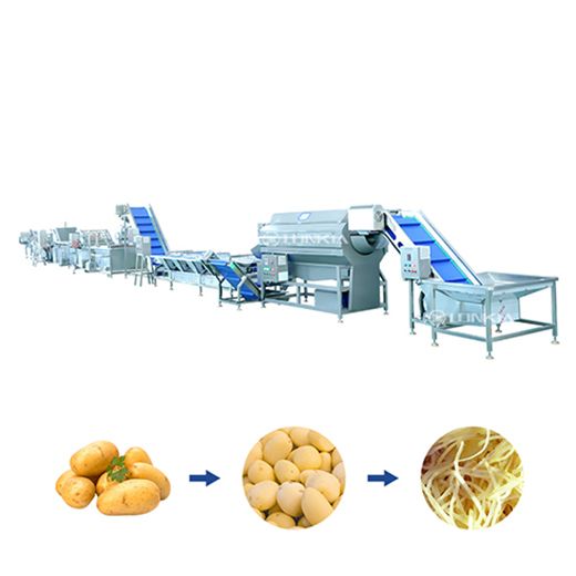 Potato Peeling, Cutting & Blanching Line
