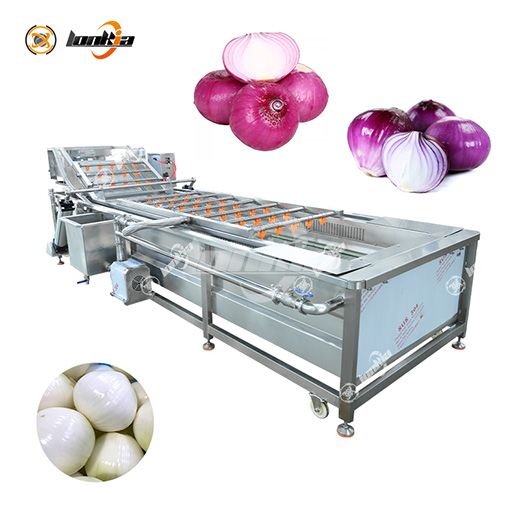 Peeled Onion Cutting Processing Line