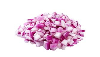 diced onions